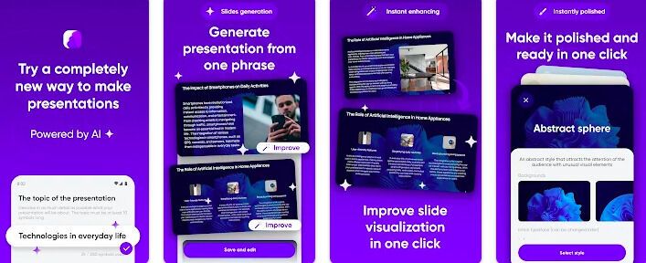 Mobile-Friendly Presentation Editor : Presentation Creation